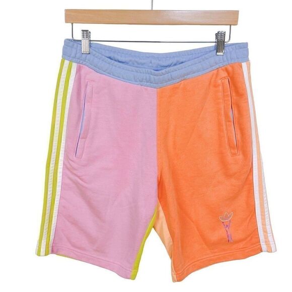 Adidas Originals Love Unites Color Block Shorts Limited Edition Gender Neutral M - Picture 1 of 14